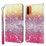 Housse Xiaomi Redmi 9T / Note 9 Dégradé Paillettes Magenta Housse Xiaomi Redmi 9T / Note 9 Dégradé Paillettes Magenta
