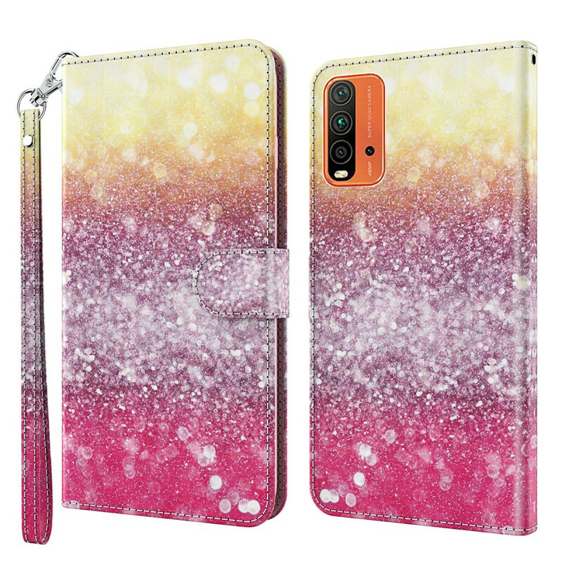 Housse Xiaomi Redmi 9T / Note 9 Dégradé Paillettes Magenta Housse Xiaomi Redmi 9T / Note 9 Dégradé Paillettes Magenta