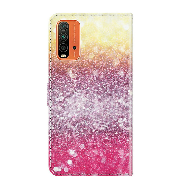 Housse Xiaomi Redmi 9T / Note 9 Dégradé Paillettes Magenta Housse Xiaomi Redmi 9T / Note 9 Dégradé Paillettes Magenta