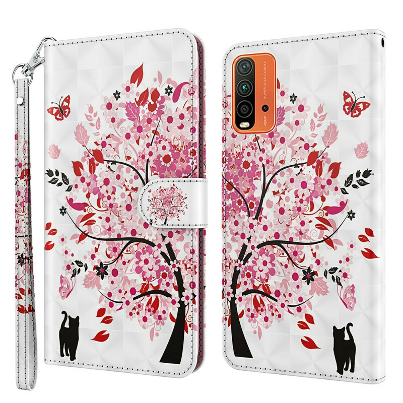Housse Xiaomi Redmi 9T / Note 9 Arbre Rose Housse Xiaomi Redmi 9T / Note 9 Arbre Rose