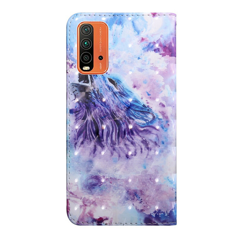Housse Xiaomi Redmi 9T / Note 9 Loup Aquarelle Housse Xiaomi Redmi 9T / Note 9 Loup Aquarelle