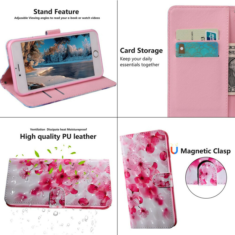 Housse Xiaomi Redmi 9T / Note 9 Fleurs Roses Housse Xiaomi Redmi 9T / Note 9 Fleurs Roses