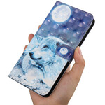 Housse Xiaomi Redmi 9T / Note 9 Loup au Claire de Lune