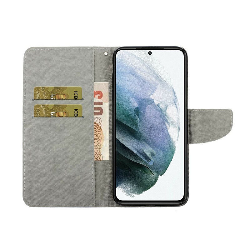 Housse Samsung Galaxy S21 FE Mer avec lanière Housse Samsung Galaxy S21 FE Mer avec lanière