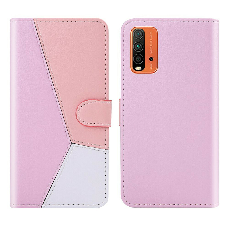 Housse Xiaomi Redmi 9T / Note 9 Effet Cuir Tricolore Housse Xiaomi Redmi 9T / Note 9 Effet Cuir Tricolore