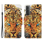 Housse Samsung Galaxy S21 FE Tigre avec Lanière