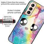 Coque Samsung Galaxy S21 FE Verre Trempé Chat Coque Samsung Galaxy S21 FE Verre Trempé Chat