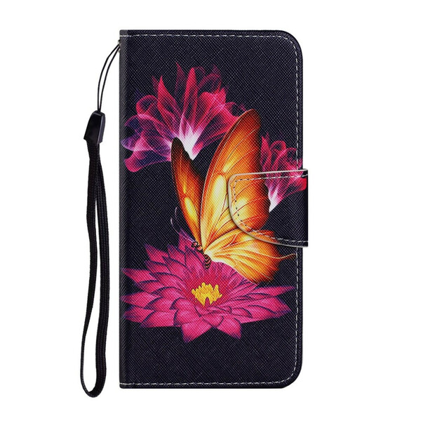 Housse Samsung Galaxy S21 FE Papillon et Lotus