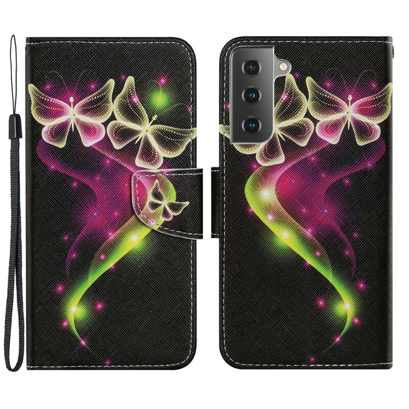 Housse Samsung Galaxy S21 FE Papillons Magiques Housse Samsung Galaxy S21 FE Papillons Magiques