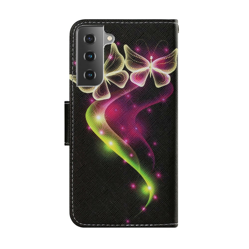 Housse Samsung Galaxy S21 FE Papillons Magiques