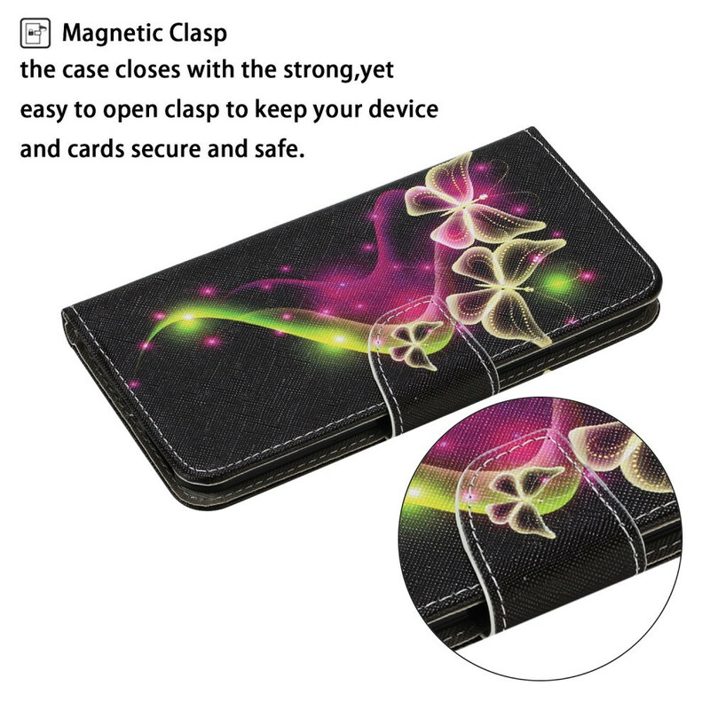 Housse Samsung Galaxy S21 FE Papillons Magiques Housse Samsung Galaxy S21 FE Papillons Magiques