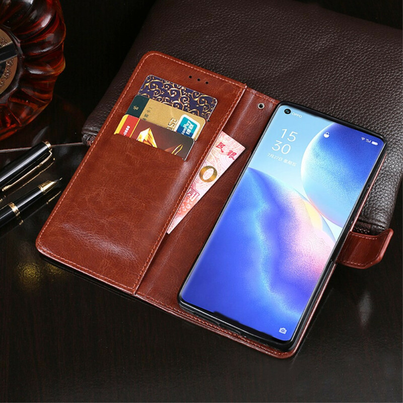 Housse Oppo Find X3 Neo Simili Cuir IDEWEI Housse Oppo Find X3 Neo Simili Cuir IDEWEI