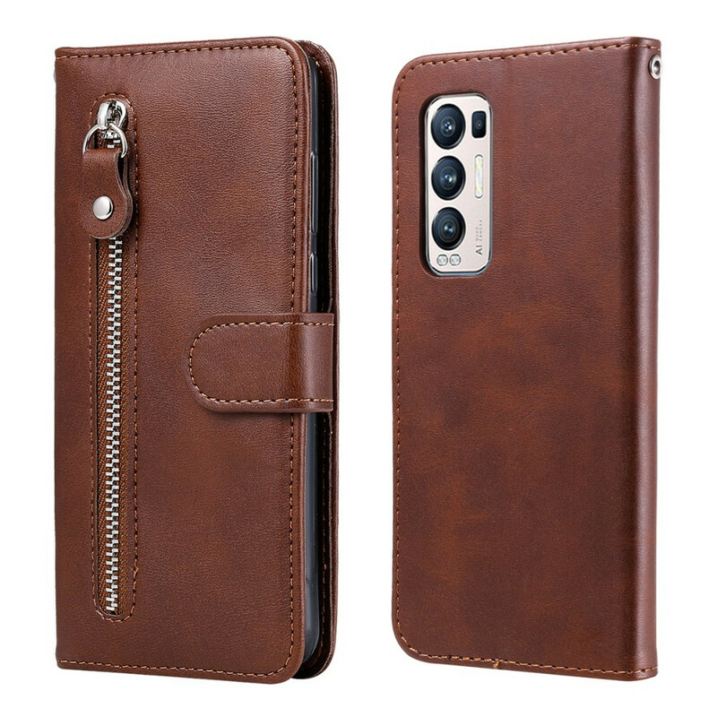 Housse Oppo Find X3 Neo Vintage Porte-Monnaie