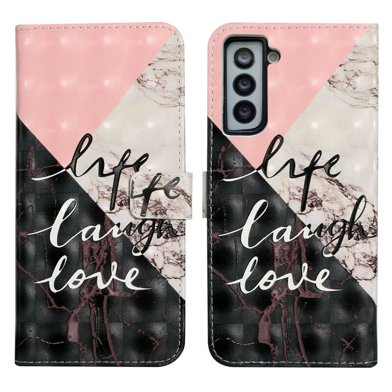 Housse Samsung Galaxy S21 FE Life Laugh Love Housse Samsung Galaxy S21 FE Life Laugh Love