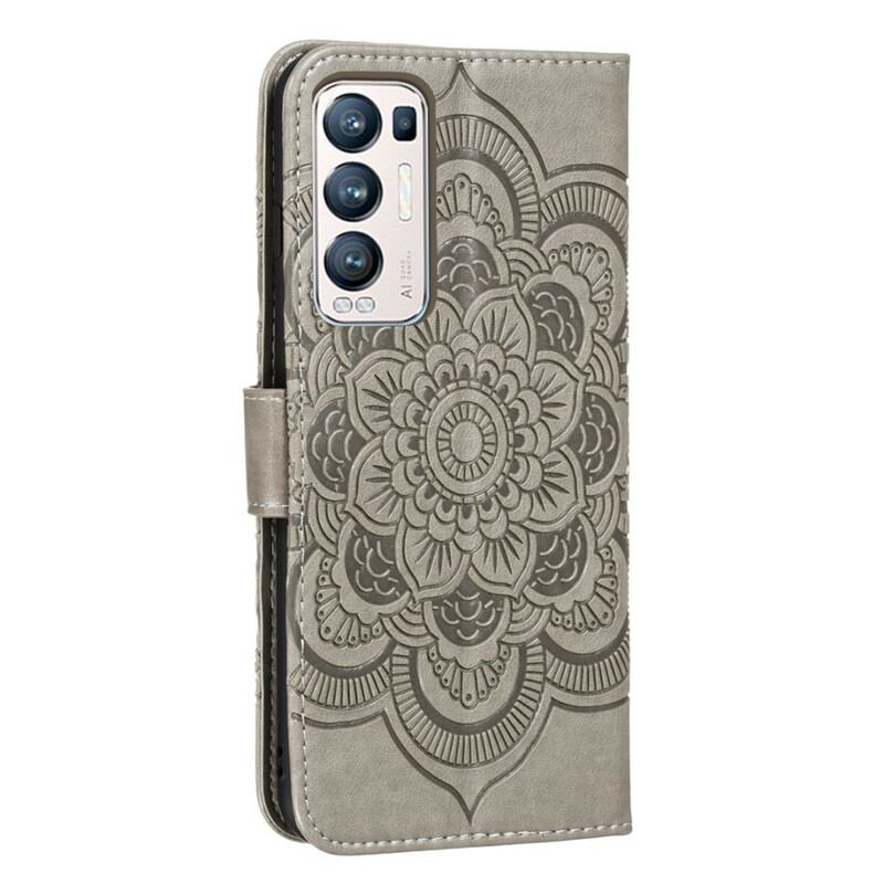 Housse Oppo Find X3 Neo Mandala Entier à Lanière Housse Oppo Find X3 Neo Mandala Entier à Lanière