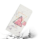 Housse Samsung Galaxy S21 FE Triangle en paillettes