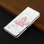 Housse Samsung Galaxy S21 FE Triangle en paillettes