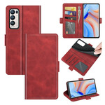 Housse Oppo Find X3 Neo Rabat Double Classique Housse Oppo Find X3 Neo Rabat Double Classique