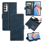 Housse Oppo Find X3 Neo Rabat Double Classique Housse Oppo Find X3 Neo Rabat Double Classique