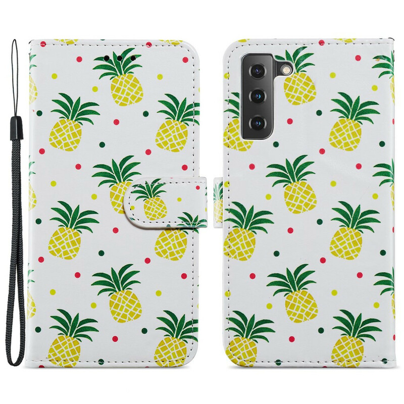 Housse Samsung Galaxy S21 FE Multiples Ananas Housse Samsung Galaxy S21 FE Multiples Ananas