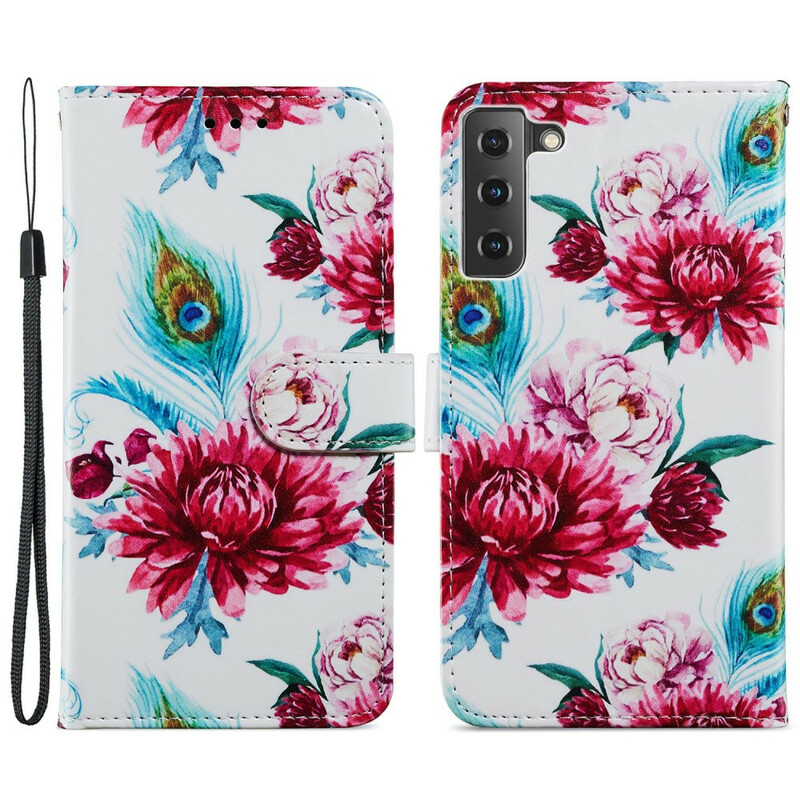 Housse Samsung Galaxy S21 FE Fleurs Intenses Housse Samsung Galaxy S21 FE Fleurs Intenses
