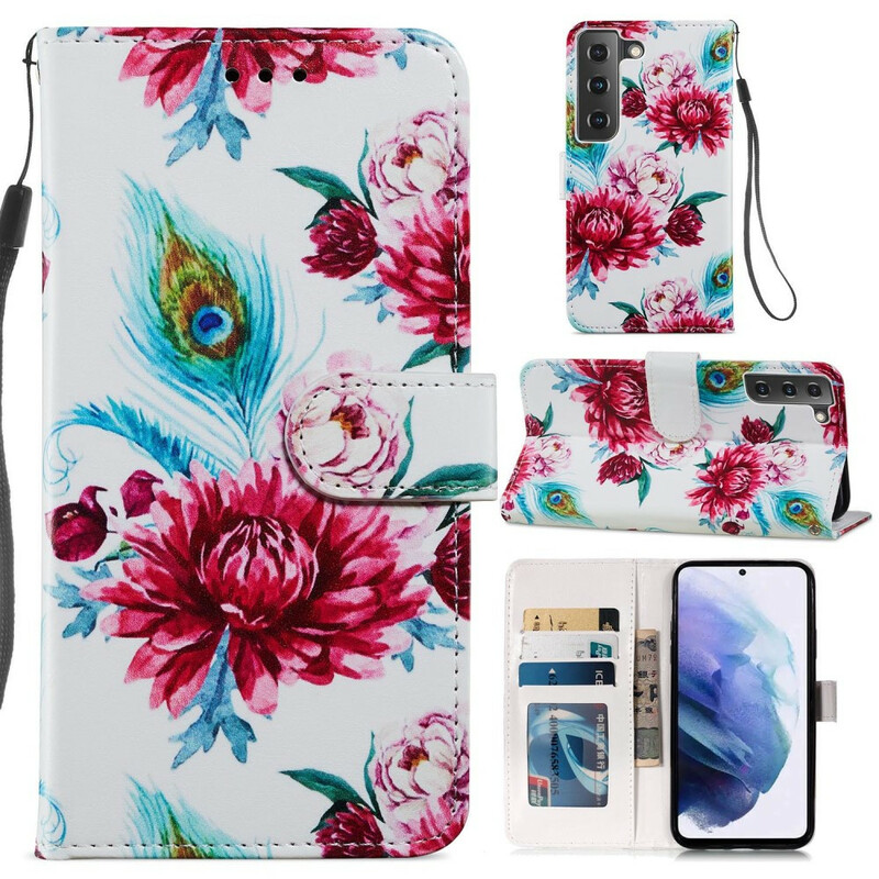 Housse Samsung Galaxy S21 FE Fleurs Intenses Housse Samsung Galaxy S21 FE Fleurs Intenses