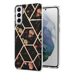 Coque Samsung Galaxy S21 FE Marbrée Florale Coque Samsung Galaxy S21 FE Marbrée Florale