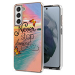 Coque Samsung Galaxy S21 FE Never Sto Dreaming Papillons Coque Samsung Galaxy S21 FE Never Sto Dreaming Papillons