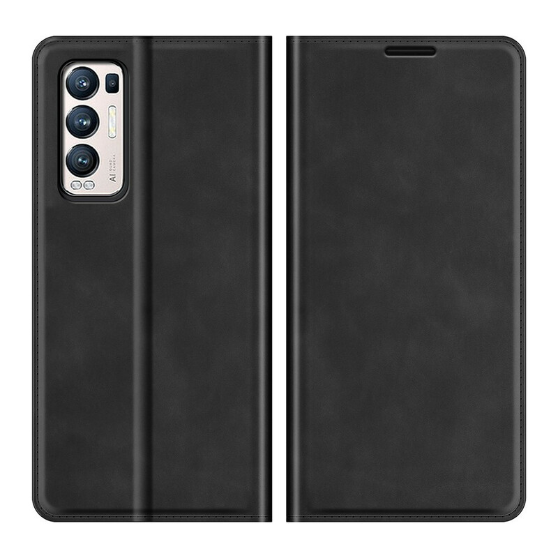 Flip Cover Oppo Find X3 Neo Effet Cuir Silky Touch Flip Cover Oppo Find X3 Neo Effet Cuir Silky Touch