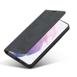 Flip Cover Samsung Galaxy S21 FE Effet Cuir FORWENW