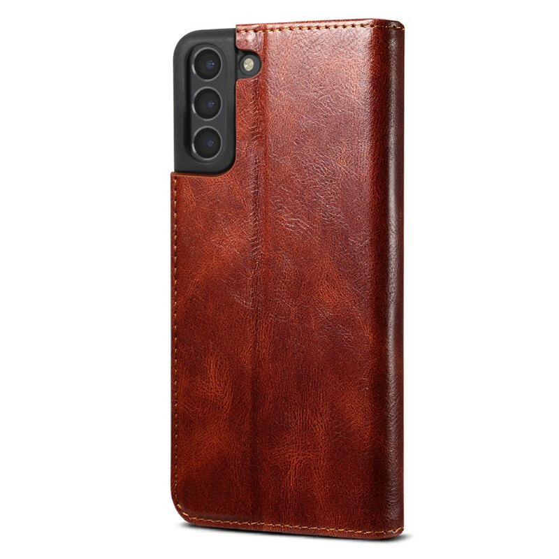 Flip Cover Samsung Galaxy S21 FE Simili Cuir Ciré Flip Cover Samsung Galaxy S21 FE Simili Cuir Ciré