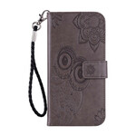 Housse Samsung Galaxy S21 FE Hibou Mandala et Lanière Housse Samsung Galaxy S21 FE Hibou Mandala et Lanière