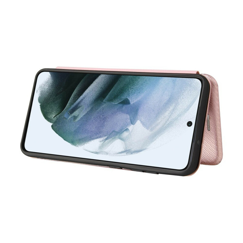 Flip Cover Samsung Galaxy S21 FE Fibre Carbone Flip Cover Samsung Galaxy S21 FE Fibre Carbone