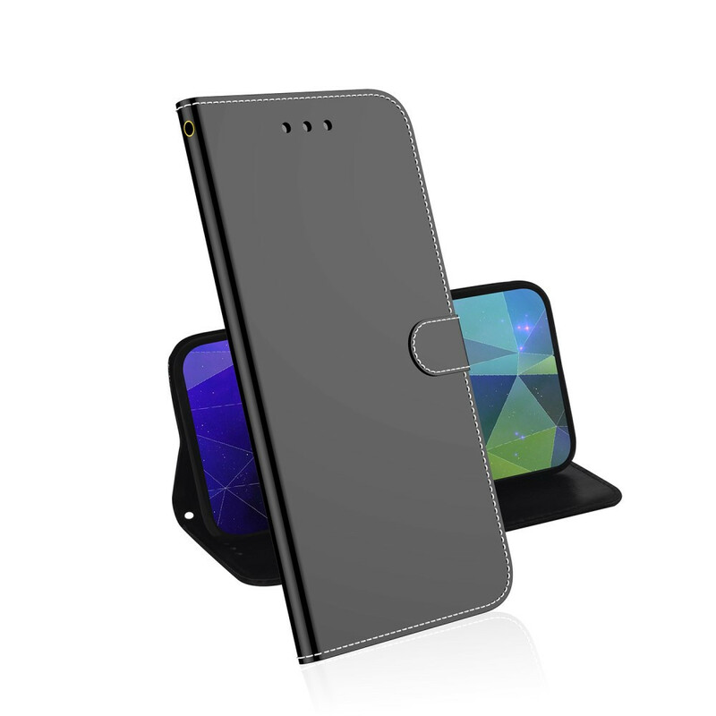 Housse Samsung Galaxy S21 FE Simili Cuir Couverture MIroir Housse Samsung Galaxy S21 FE Simili Cuir Couverture MIroir