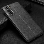 Coque Samsung Galaxy S21 FE Effet Cuir Litchi Double Line Coque Samsung Galaxy S21 FE Effet Cuir Litchi Double Line