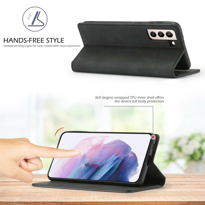 Flip Cover Samsung Galaxy S21 FE LC.IMEEKE Futur Flip Cover Samsung Galaxy S21 FE LC.IMEEKE Futur