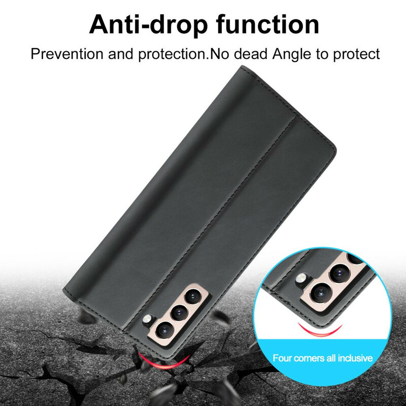 Flip Cover Samsung Galaxy S21 FE LC.IMEEKE Futur Flip Cover Samsung Galaxy S21 FE LC.IMEEKE Futur