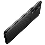 Coque Samsung Galaxy S21 FE Flexible Texture Fibre Carbone
