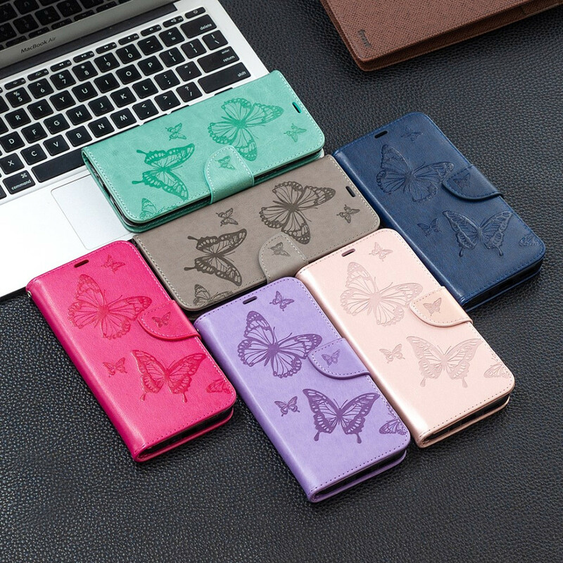 Housse Samsung Galaxy S21 FE Les Papillons en Vol avec Lanière Housse Samsung Galaxy S21 FE Les Papillons en Vol avec Lanière