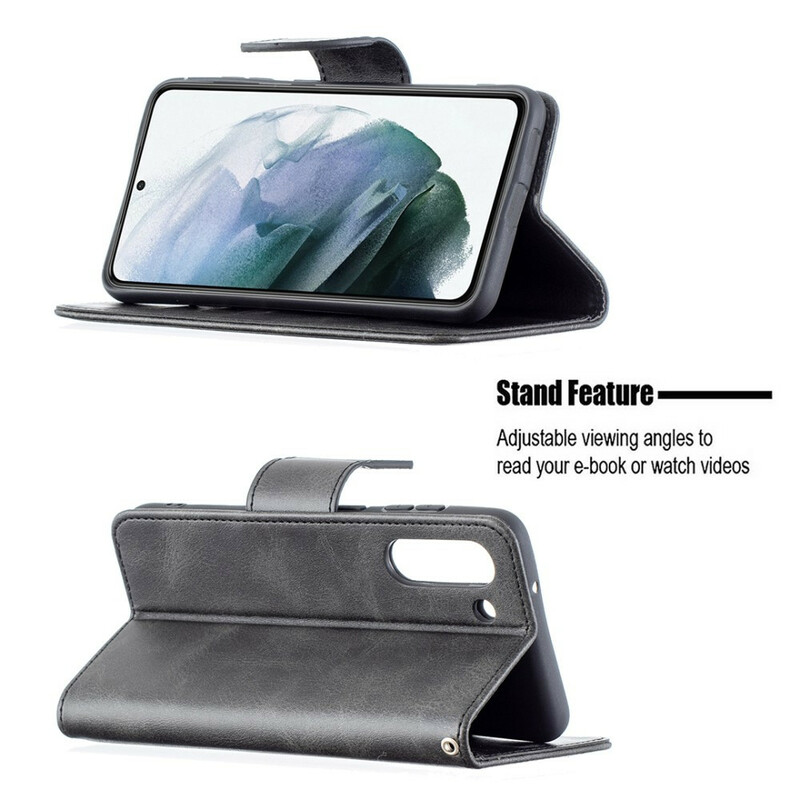Housse Samsung Galaxy S21 FE Lisse Rabat Oblique Housse Samsung Galaxy S21 FE Lisse Rabat Oblique
