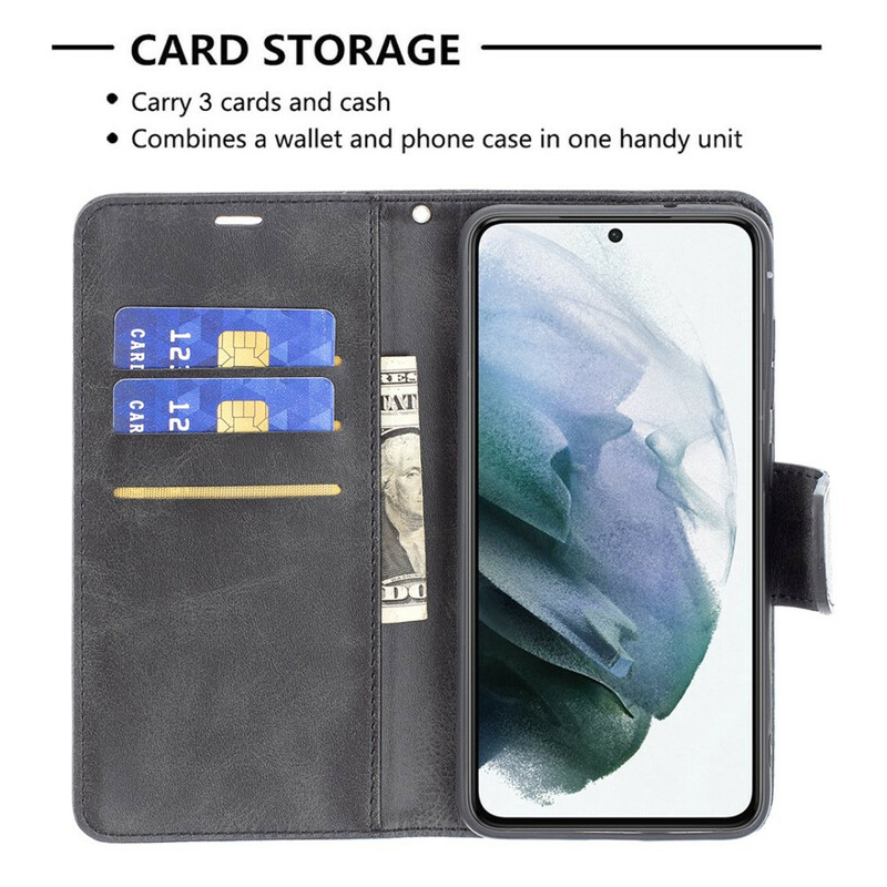 Housse Samsung Galaxy S21 FE Lisse Rabat Oblique Housse Samsung Galaxy S21 FE Lisse Rabat Oblique