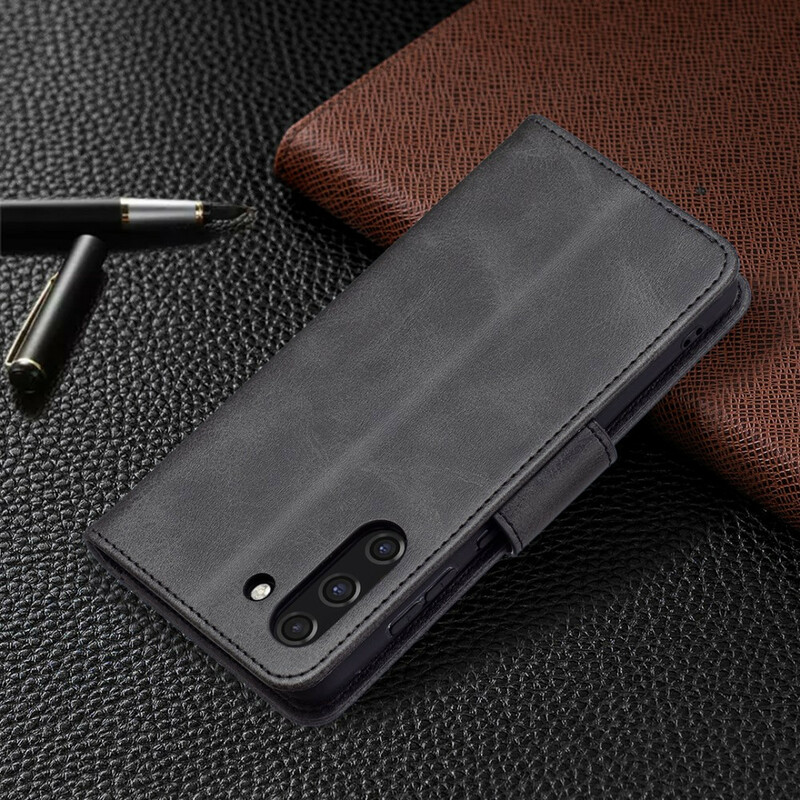 Housse Samsung Galaxy S21 FE Lisse Rabat Oblique Housse Samsung Galaxy S21 FE Lisse Rabat Oblique