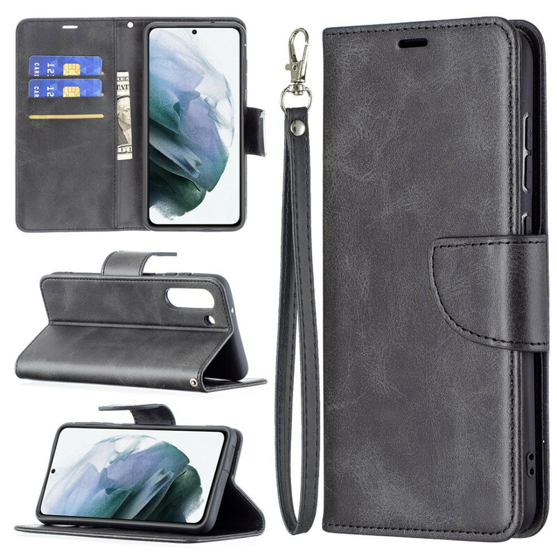 Housse Samsung Galaxy S21 FE Lisse Rabat Oblique Housse Samsung Galaxy S21 FE Lisse Rabat Oblique