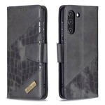 Housse Samsung Galaxy S21 FE Effet Peau de Crocodile Classique Housse Samsung Galaxy S21 FE Effet Peau de Crocodile Classique