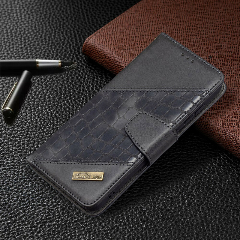 Housse Samsung Galaxy S21 FE Effet Peau de Crocodile Classique Housse Samsung Galaxy S21 FE Effet Peau de Crocodile Classique