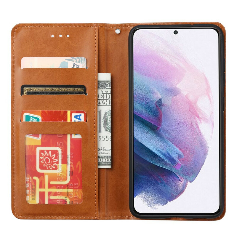 Flip Cover Samsung Galaxy S21 FE Simili Cuir Porte-Cartes Flip Cover Samsung Galaxy S21 FE Simili Cuir Porte-Cartes