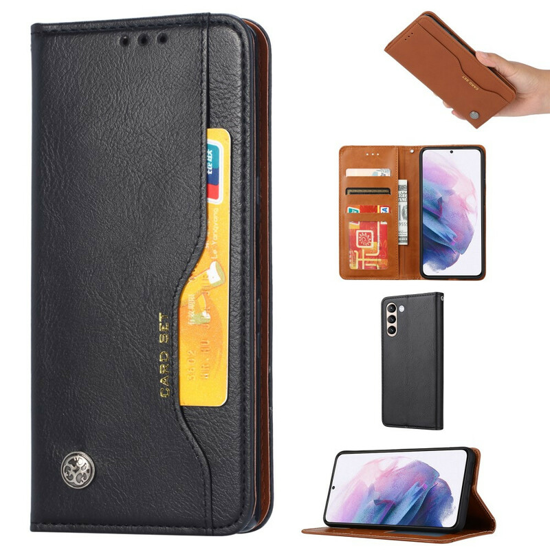 Flip Cover Samsung Galaxy S21 FE Simili Cuir Porte-Cartes Flip Cover Samsung Galaxy S21 FE Simili Cuir Porte-Cartes