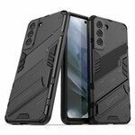Coque Samsung Galaxy S21 FE Support Amovible Deux Positions Mains Libres Coque Samsung Galaxy S21 FE Support Amovible Deux Positions Mains Libres