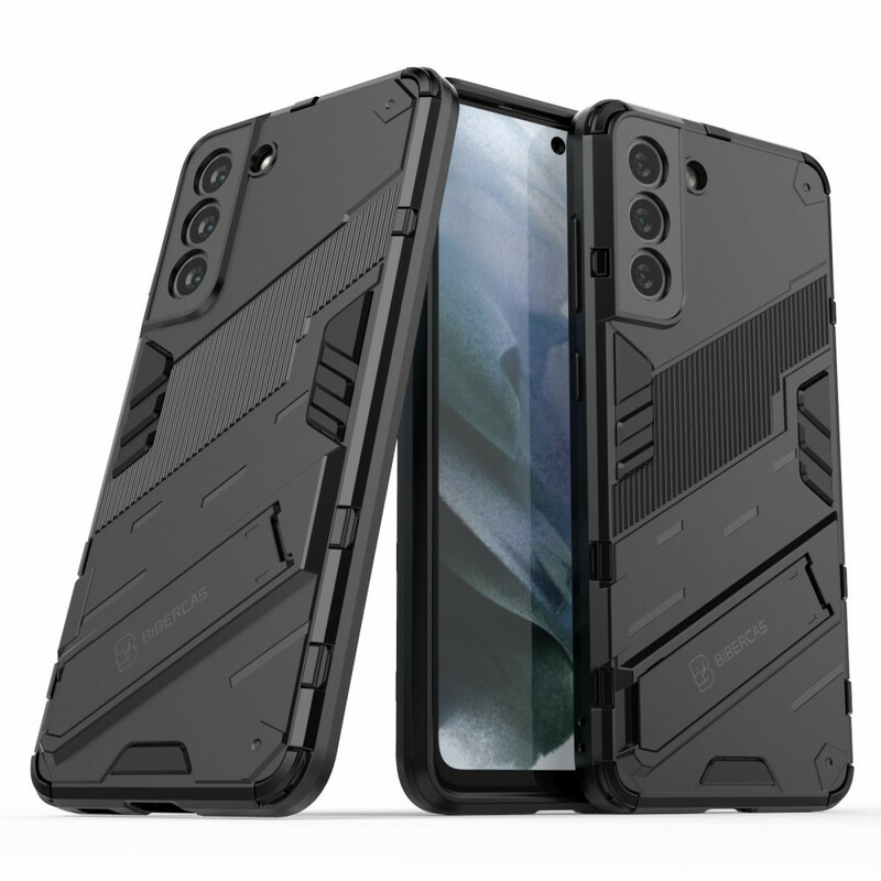 Coque Samsung Galaxy S21 FE Support Amovible Deux Positions Mains Libres Coque Samsung Galaxy S21 FE Support Amovible Deux Positions Mains Libres
