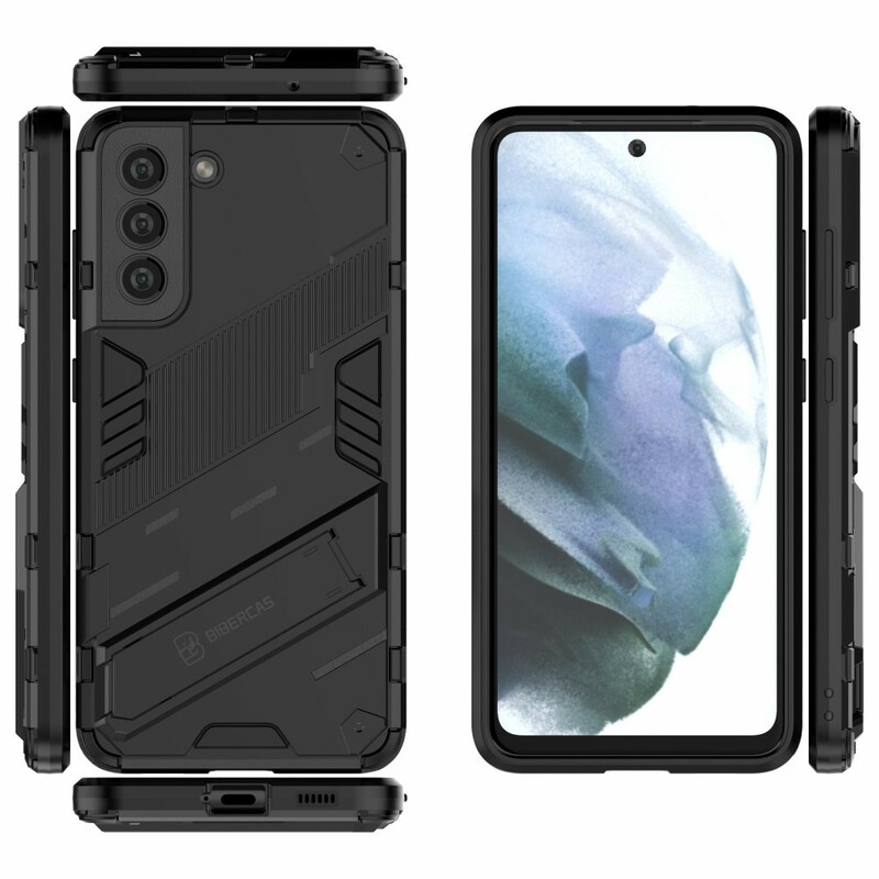 Coque Samsung Galaxy S21 FE Support Amovible Deux Positions Mains Libres Coque Samsung Galaxy S21 FE Support Amovible Deux Positions Mains Libres